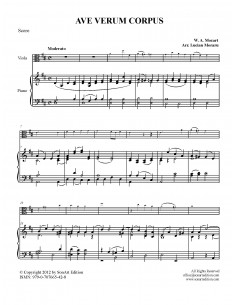 Ave Verum Corpus -  viola &... 2