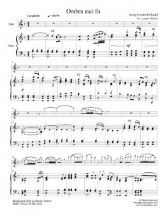 Ombra Mai Fu -  flute & piano 2