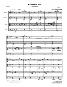 Gnossienne no. 1 -  string... 2